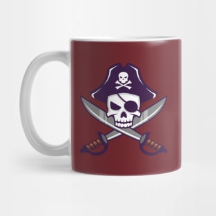 Skull with crossed sabers Mug